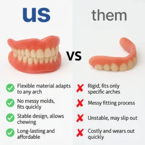 TrueEase™ Custom-Fit Functional Dentures – Full Set