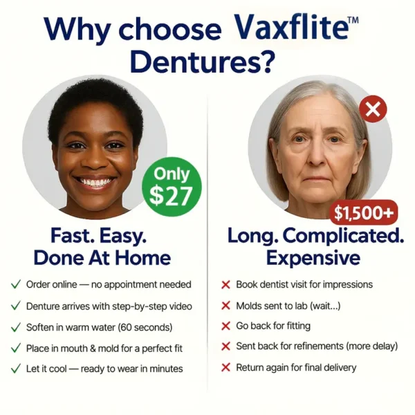 NESLEMY™ Custom-Fit Functional Dentures - Perfectly Fitted in Minutes at Home