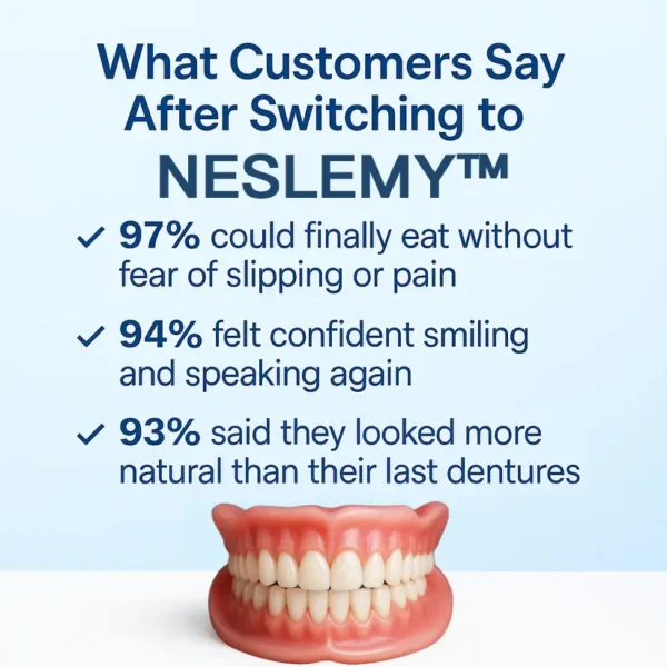NESLEMY™ Custom-Fit Functional Dentures - Perfectly Fitted in Minutes at Home